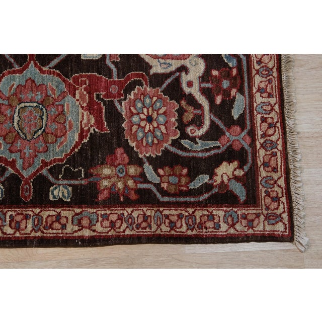 2020s 9x12 Lila Chic Coral Floral Modern Hand Knotted Wool Carpet Rug For Sale - Image 5 of 6
