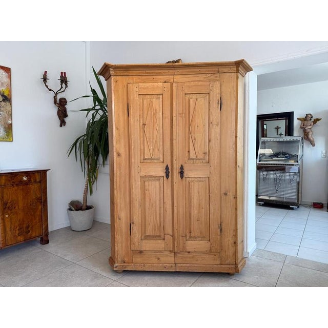 Baroque Farmhouse Cabinet in Softwood For Sale - Image 14 of 14