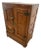 Antique Ice Box Three Storage Cabinets, Oak, Brass Latches, Three Racks, 1920's For Sale