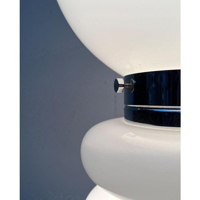 Metal Mid-Century Space Age Glass Table Lamp by Carlo Nason for JBS, 1960s For Sale - Image 7 of 18