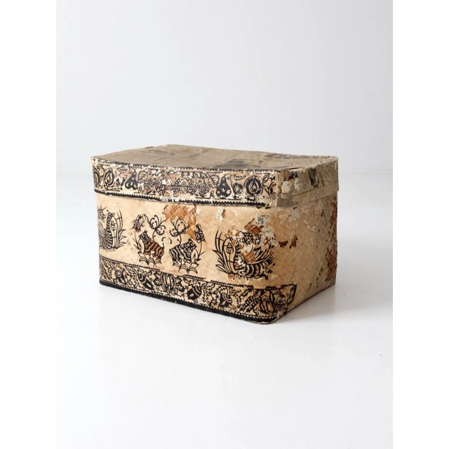 1980s Vintage Chinese Storage Basket For Sale - Image 5 of 11