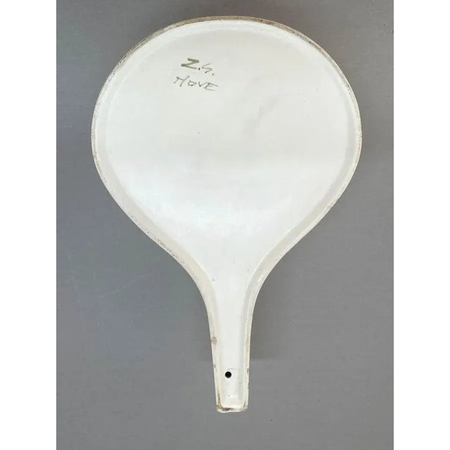 1960s Mid-Century Italian White Ceramic Vase by ZS for Nove di Bassano, 1960s For Sale - Image 5 of 18