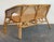 Wood Vintage Woven Rattan Settee For Sale - Image 7 of 12