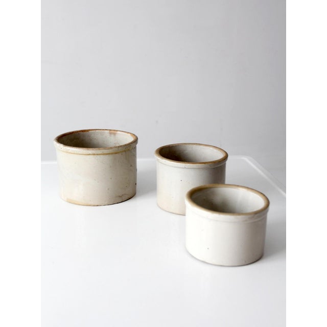 Vintage Stoneware Crocks Set of 3 For Sale - Image 12 of 13