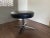 Vintage Modernist Chrome and Leather Stool Ottoman, 1970s For Sale - Image 4 of 8