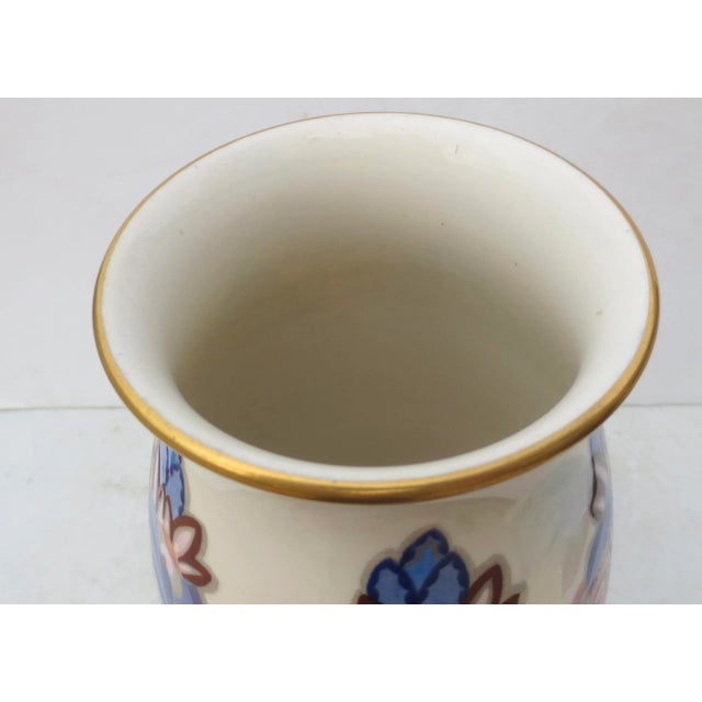 1920s Sevres Porcelain Vase -Art Deco by G Blaise 1925 Art Deco For Sale - Image 5 of 6