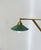 Wall Lamp in Brass & Green Enamel, 1920s For Sale - Image 3 of 18