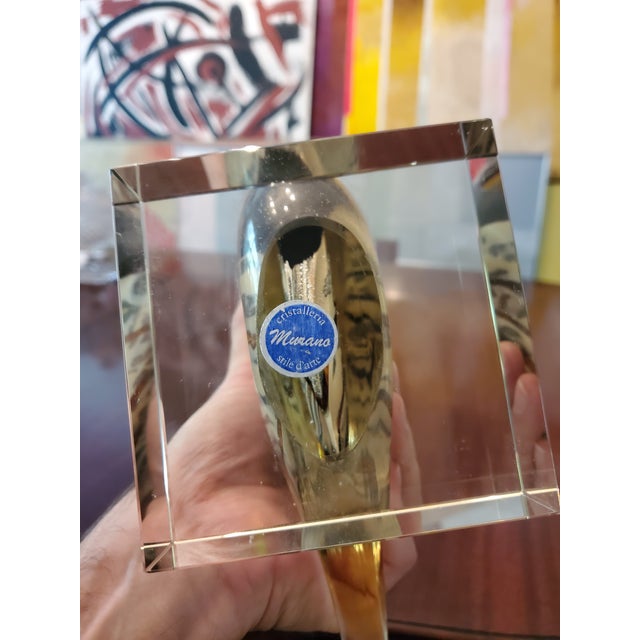 A large vintage original Murano Italian internally decorated tropical fish sculpture. Very real looking superbly created...