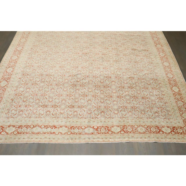 Antique Tabriz Carpet - 11'4" x 16'11" For Sale - Image 11 of 11