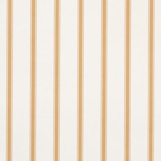 Sample - Schumacher Westerly Stripe Wallcovering In Marigold For Sale