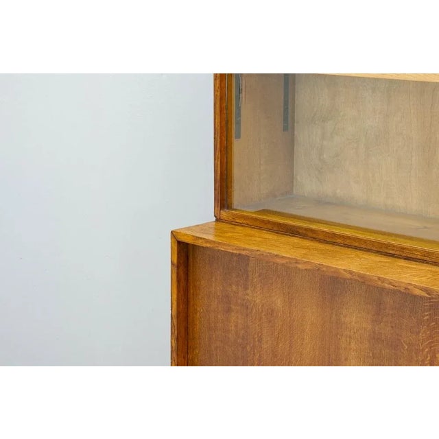 Vintage Bookcase in Oak For Sale - Image 4 of 8