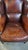 Vintage Sheep Leather Wing Chair For Sale - Image 6 of 17