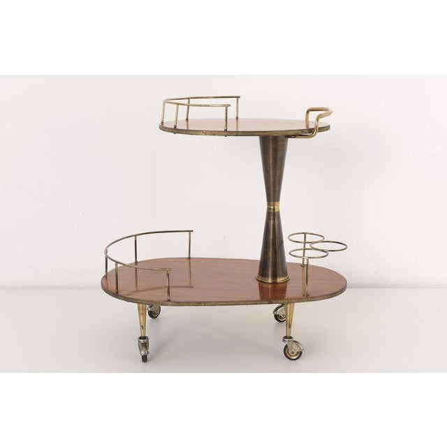 Contemporary Bar Cart, Italy, 1955 For Sale - Image 3 of 12