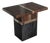 "Variazione" Side Table With Bronze and Finely Crafted Woods, Handmade For Sale
