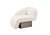 Metal Kaia Modern White Boucle Right Arm Accent Chair For Sale - Image 7 of 11