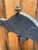 Wonderful early primitive folk art beaver weathervane mounted on a later custom display base. This charming handcrafted...