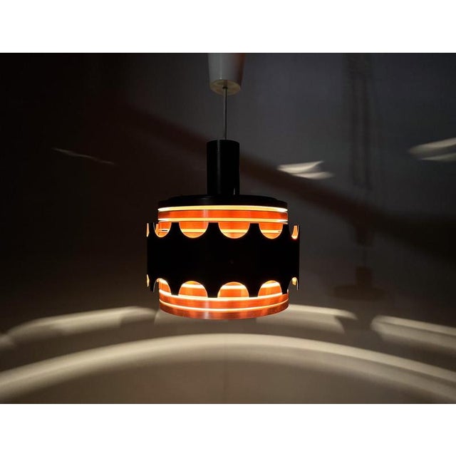 1970s Space Age Hanging Lamp from VEB Leuchten, 1970s For Sale - Image 5 of 11