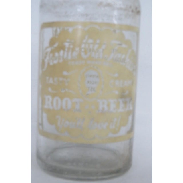 Frostie Old Fashion Empty Root Beer Bottle 12oz Clear Glass 1950s Soda Pop 4867b For Sale - Image 11 of 16