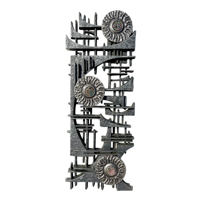 Brutalist Assemblage Featuring Graffiti For Sale