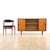 Mid-Century Modern Slim Mid Century Teak China Display Cabinet Sideboard For Sale - Image 3 of 8