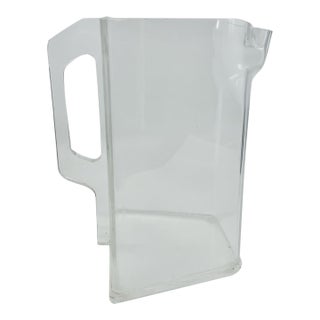 1960s Mid Century Hj Stotter Style Lucite/Acrylic Pitcher For Sale
