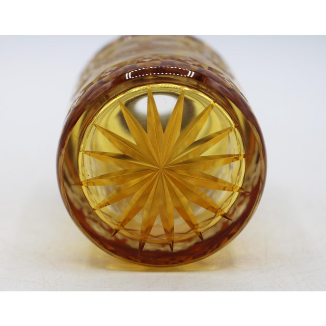Circa 1920s Czech Gilt Brass & Cut Glass Perfume Bottle For Sale - Image 9 of 9