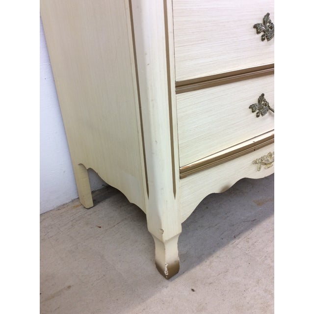 Mid Century French Provincial Style Lowboy Dresser With 9 Drawers For Sale In Philadelphia - Image 6 of 12