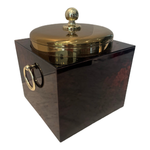 Faux Tortoise Shell Ice Bucket
