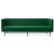 Galore 3 seater Emerald by Warm Nordic Dimensions: D222 x W83 x H 76 cm Material: Textile upholstery, Powder coated black...