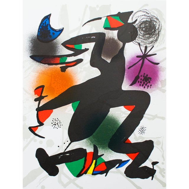 Artist: Joan Miro Title: Litografia original IV Year: 1975 Signed: No Medium: Lithograph Paper Size: 13 x 10 inches ( 33 x...