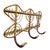 Brown Rattan Coat Rack in the style of Olaf Von Bohr, Italy, 1960s For Sale - Image 8 of 9