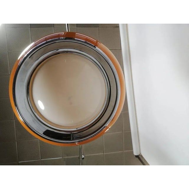 1960s Mid-Century Modern Orange Meblo Pendant from Guzzini For Sale - Image 5 of 6