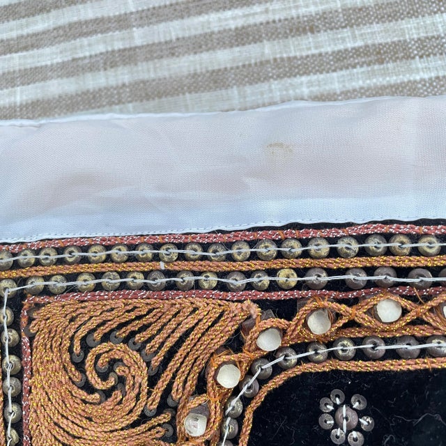 Burmese Kalaga Elephant Pillows- a Pair For Sale - Image 9 of 10