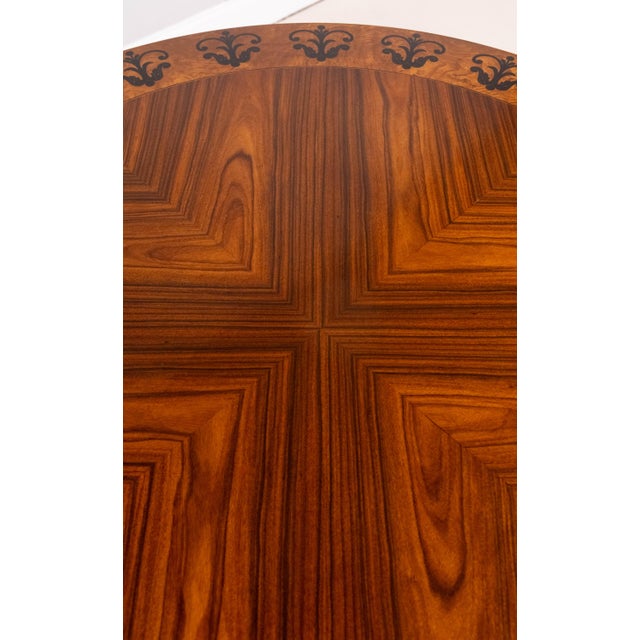 1990s Guerra Vanni Italian Round Neoclassical Center Table For Sale - Image 5 of 13