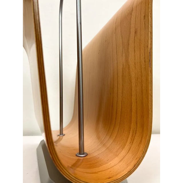 Wood Mid-Century Modern Magazine Rack by Ligne Roset, France, 1970s For Sale - Image 7 of 11