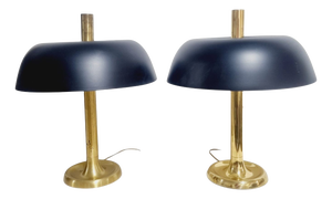 Mid-Century Mushroom Lamps from Egon Hillebrand, 1970s, Set of 2