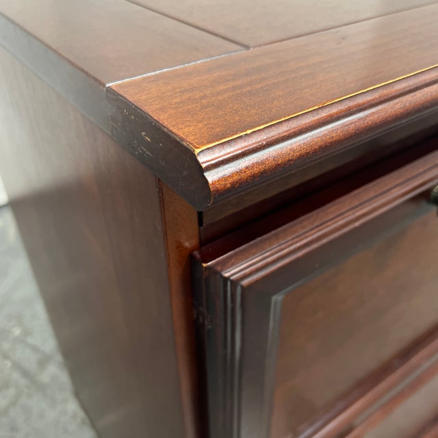 The Bombay Company Two Drawer Lateral Filing Cabinet For Sale - Image 9 of 12