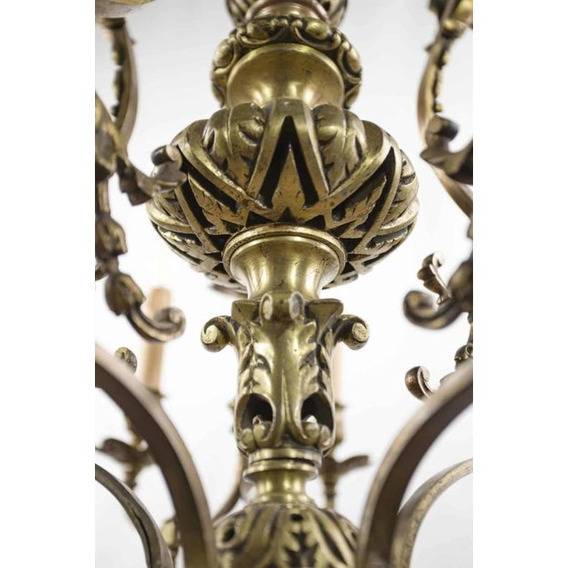 Antique Chandelier with Fifteen Bulbs For Sale - Image 14 of 18