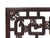 Brown 40" Vintage Dark Brown Geometric Fortune Bats Rectangular Wood Panel For Sale - Image 8 of 9