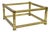 Vintage Mastercraft Hollywood Regency Square Brass Coffee Table Base Only For Sale