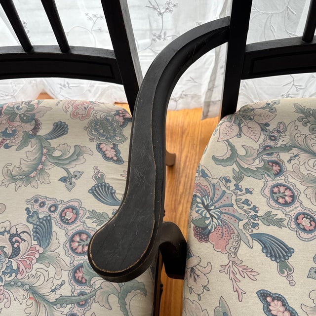 Ebony 1950s Beautiful Pair of Holman Manufacturing Co. Oak Chairs For Sale - Image 8 of 8