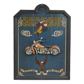 Harley Davidson Wooden Sign For Sale