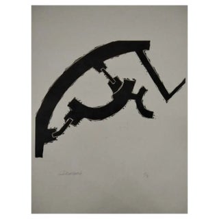 Domenech, Composition, 2000, Ink on Cardboard For Sale