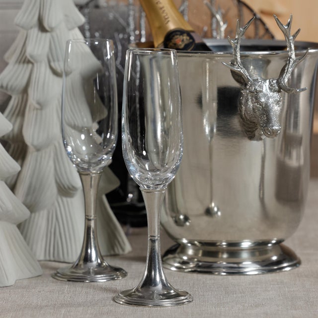 St. Moritz Pewter Wine Cooler/Ice Bucket For Sale In Los Angeles - Image 6 of 6