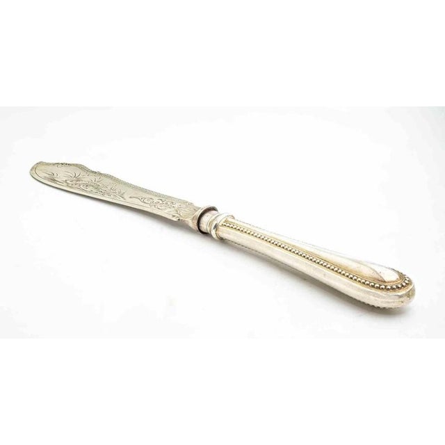 Antique Silver Plate Knife Set from John Gough, Birmingham, 1870s, Set of 61 For Sale - Image 4 of 6
