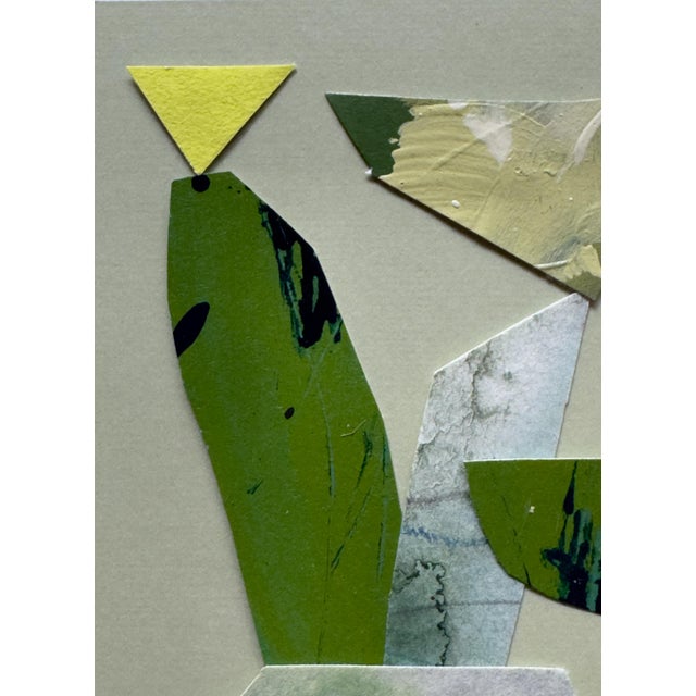 2020s "Petal 4" Original Mixed-Media Collage on Paper by Zac Woodiel For Sale - Image 5 of 10