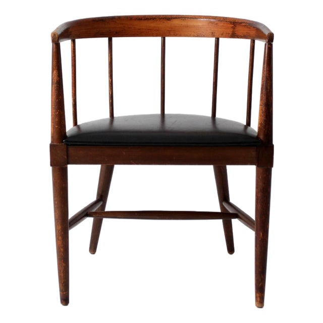 Mid-Century Danish Modern Spindle Back Chair For Sale