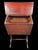 Mid 20th Century Vintage 20th Century English Style Red Japanned Hinged Two-Sided Flip-Open Sewing Cabinet For Sale - Image 5 of 18