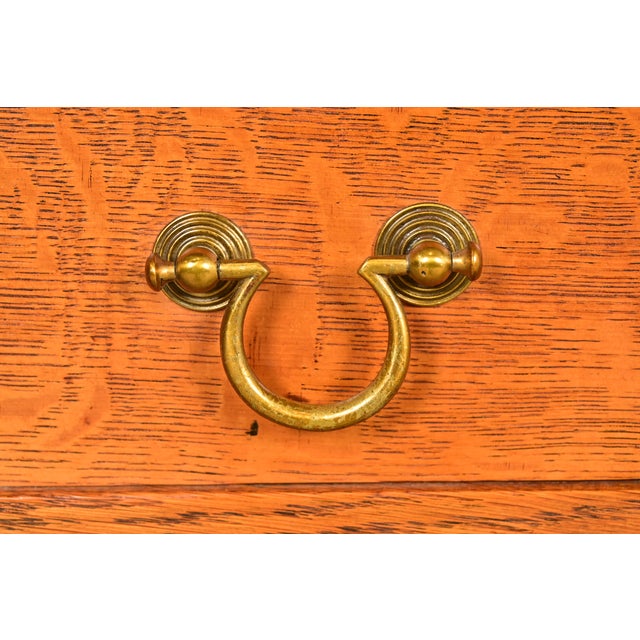 Wood Herter Brothers Style Antique Victorian Carved Oak Dresser or Chest of Drawers, Circa 1890s For Sale - Image 7 of 15