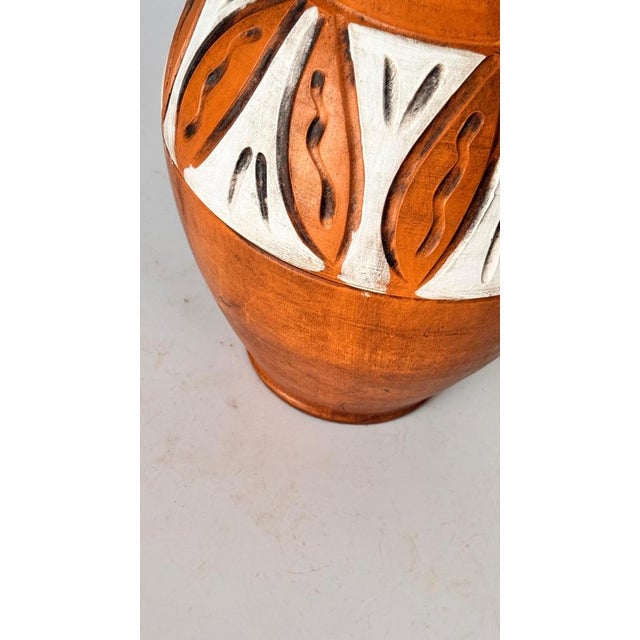 Hand-Painted French Ceramic Jug For Sale - Image 9 of 11